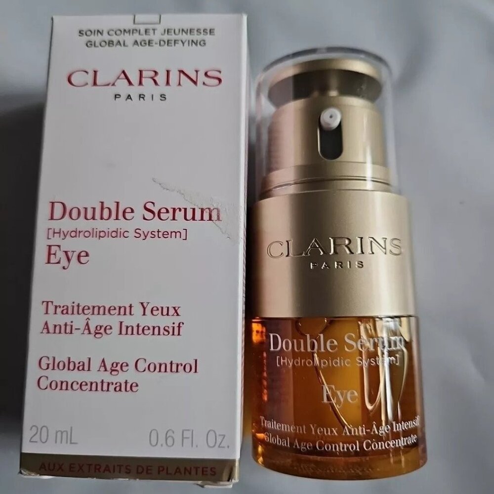 (for 2 bottles) Clarins double serum for EYE 20ml - Picture 2 of 7